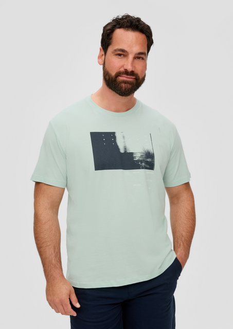 s.Oliver Kurzarmshirt T-Shirt mit Frontprint Artwork günstig online kaufen