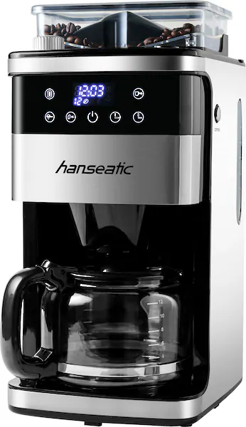 Hanseatic Kaffeemaschine mit Mahlwerk »HCMG105015SD«, 1,5 l Kaffeekanne, Pa günstig online kaufen