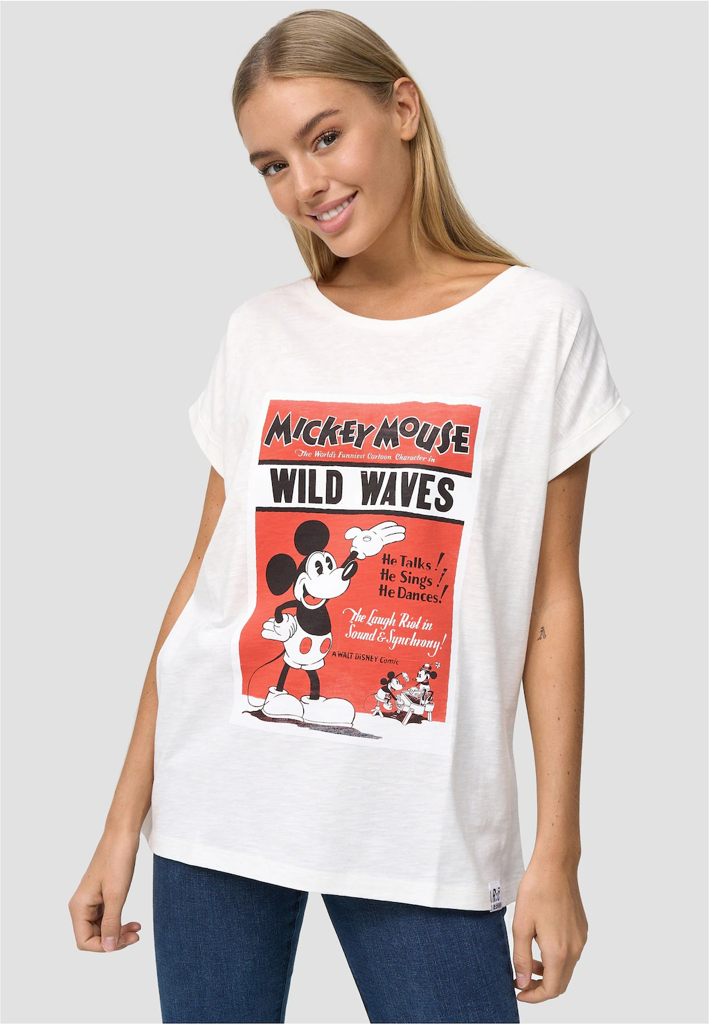 Recovered T-Shirt "Mickey Mouse Wild Waves", im zeitlosen Design günstig online kaufen