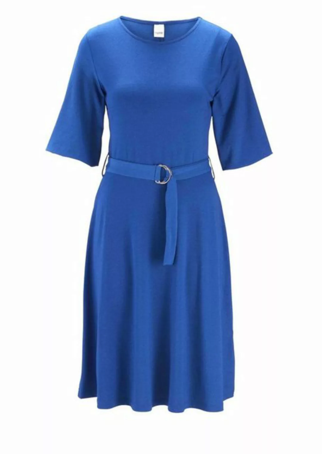 heine Jerseykleid Heine Damen Jerseykleid mit Gürtel, blau günstig online kaufen