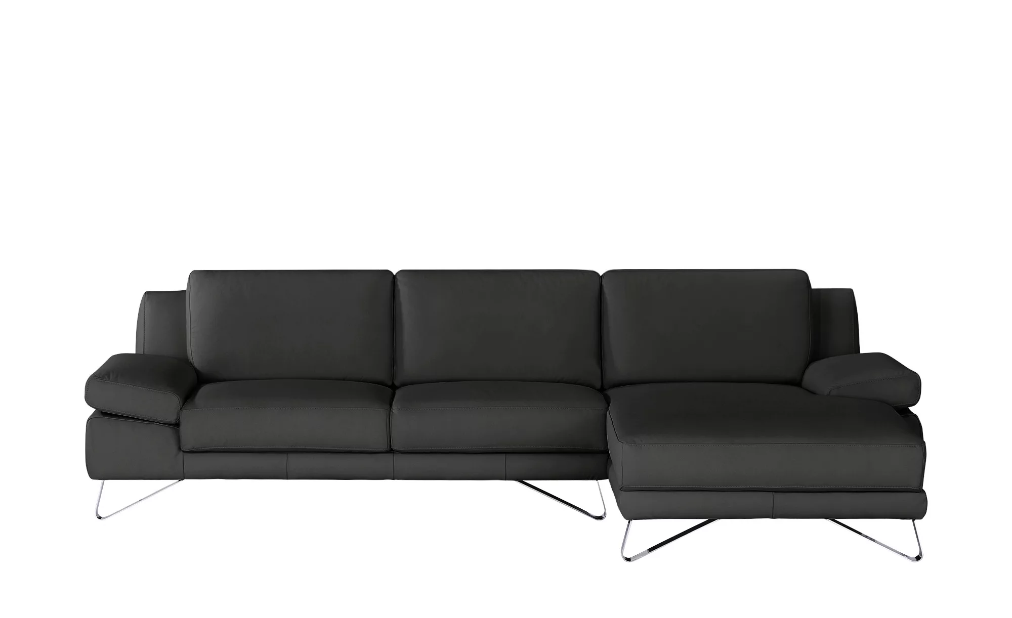 Ecksofa  FIne - schwarz - 81 cm - Polstermöbel > Sofas > Ecksofas - Möbel K günstig online kaufen