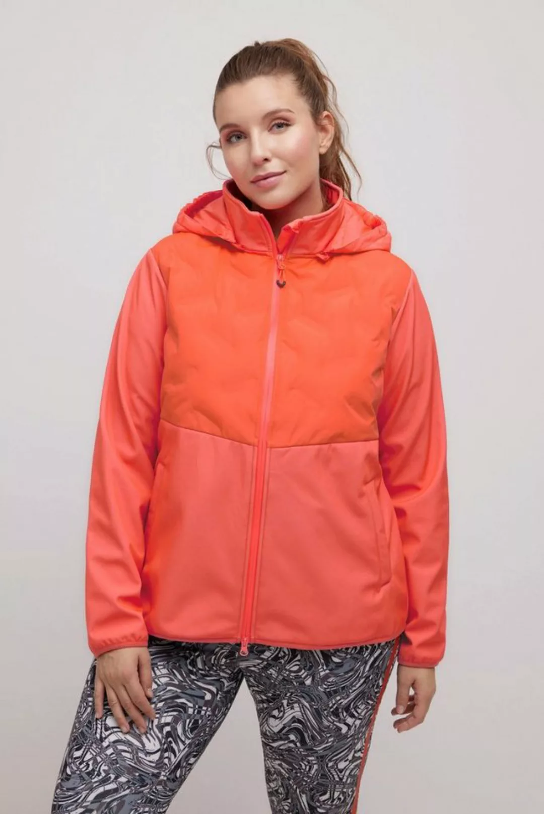 Ulla Popken Softshelljacke Funktions-Softshelljacke Steppeinsätze günstig online kaufen