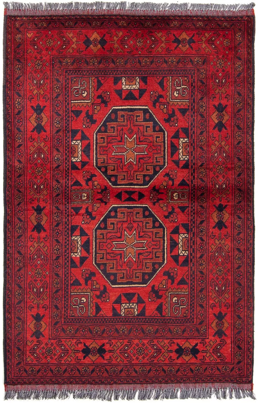 morgenland Orientteppich »Afghan - Kunduz - 146 x 102 cm - dunkelrot«, rech günstig online kaufen
