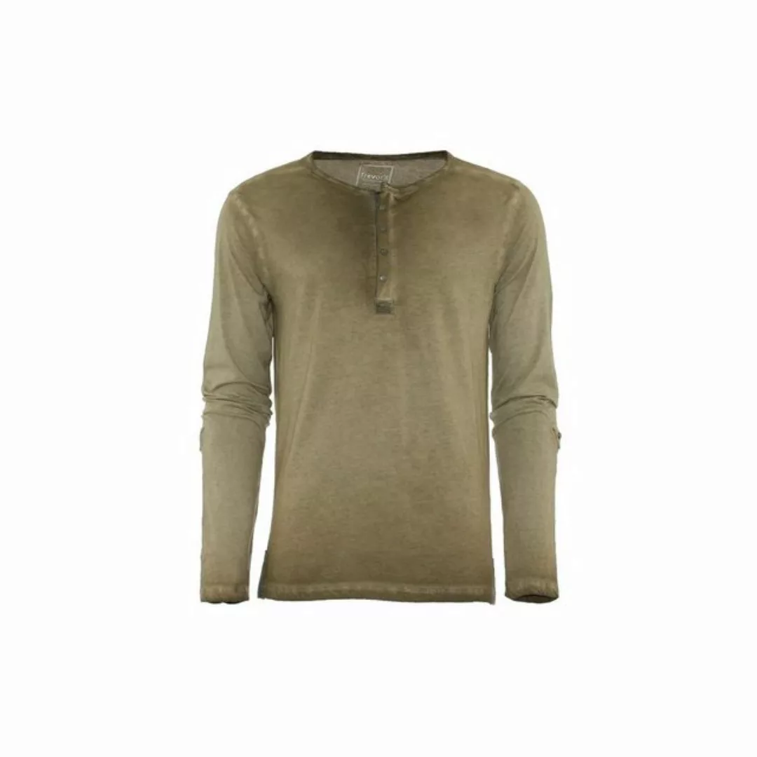 TREVOR'S Langarmshirt dunkel-grün regular (1-tlg) günstig online kaufen