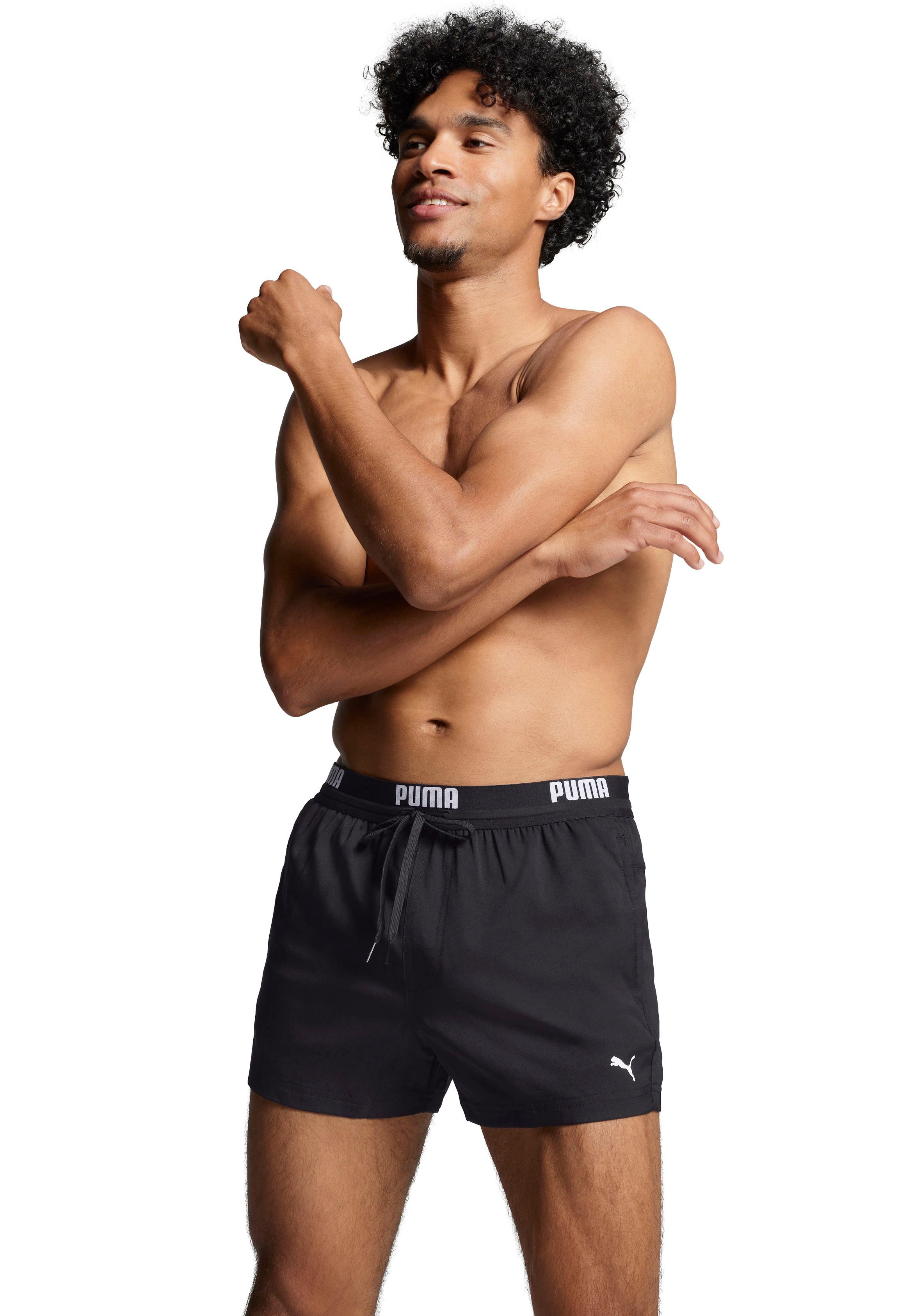 Puma Swim Herren Logo Short Length Swim Short günstig online kaufen