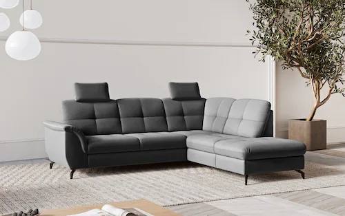 sit&more Ecksofa "Zora L-Form", wahlweise mit Bettfunktion und Bettkasten günstig online kaufen