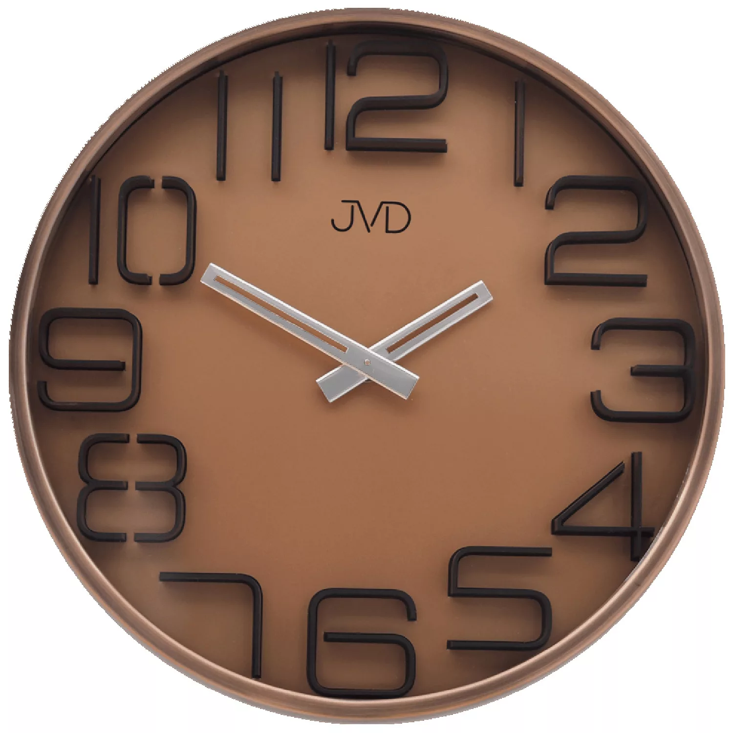 Jvd Hc18.3 Wanduhr Quarz Analog Rund Kupferfarben günstig online kaufen