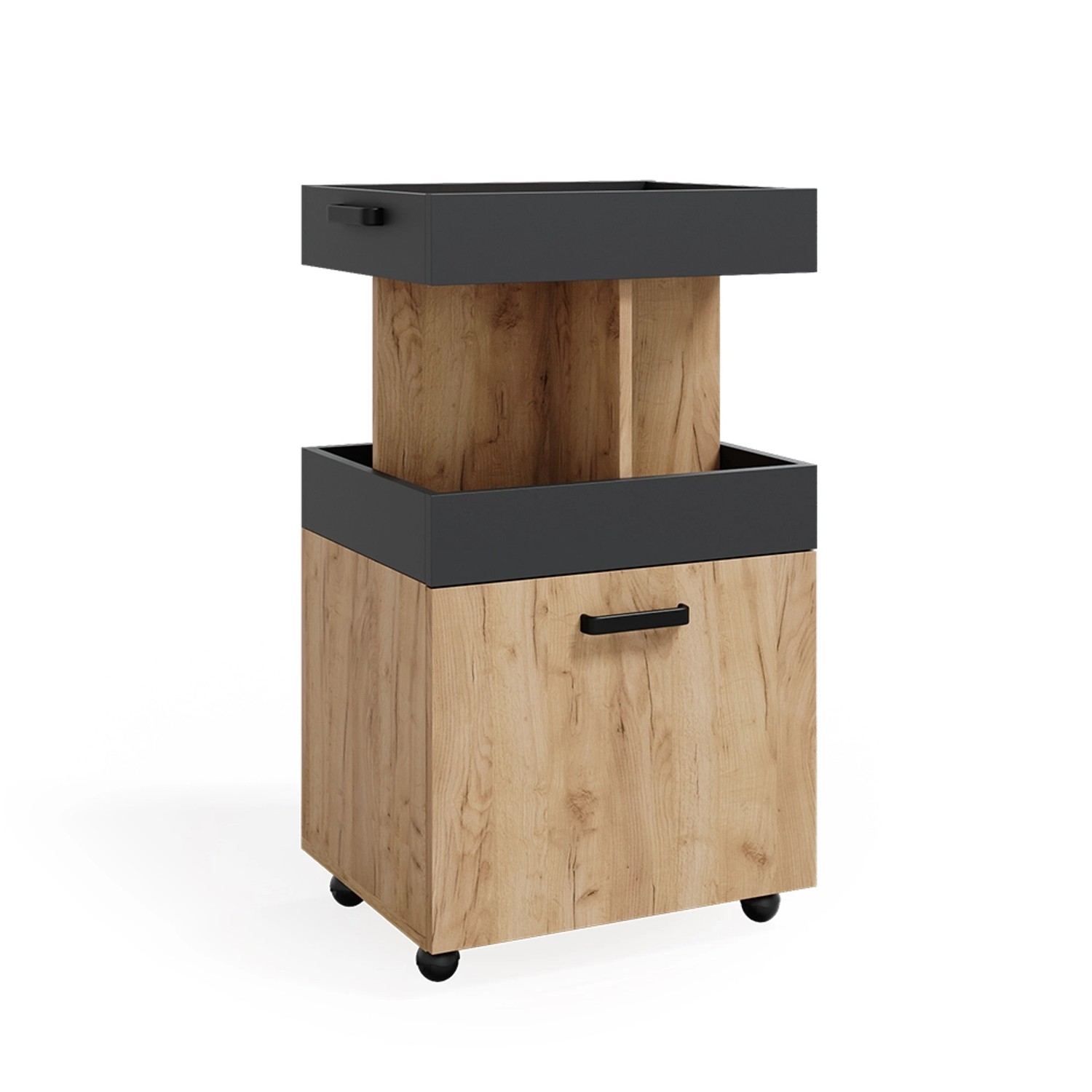 Vicco Barschrank Kamber, Goldkraft Eiche/Anthrazit, 50 günstig online kaufen