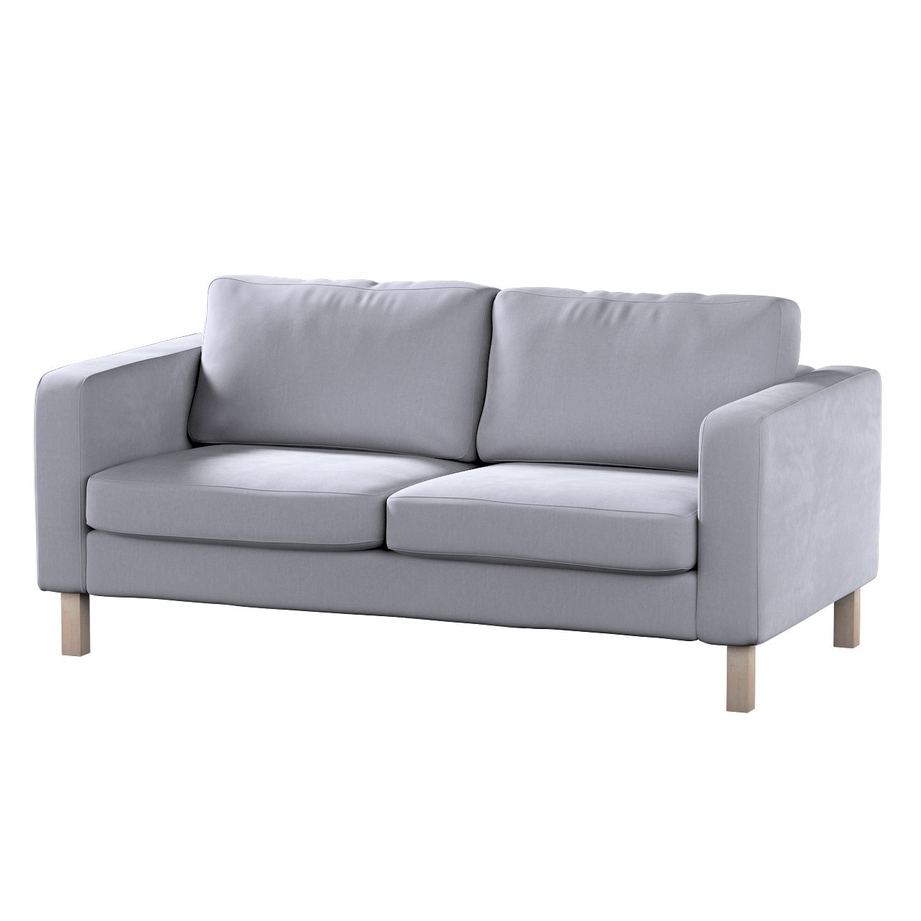 Bezug für Karlstad 2-Sitzer Sofa nicht ausklappbar, grau, Sofahusse, Karlst günstig online kaufen