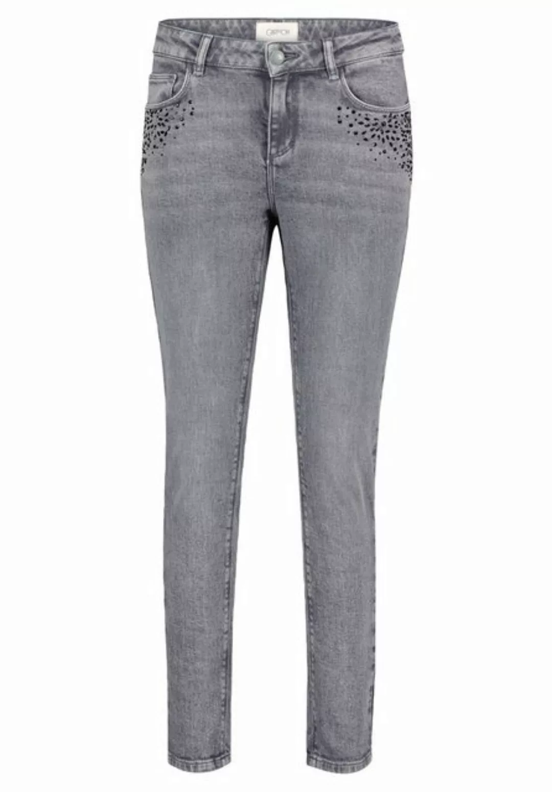 Cartoon Slim-fit-Jeans Cartoon Modern fit jeans mit Strass günstig online kaufen