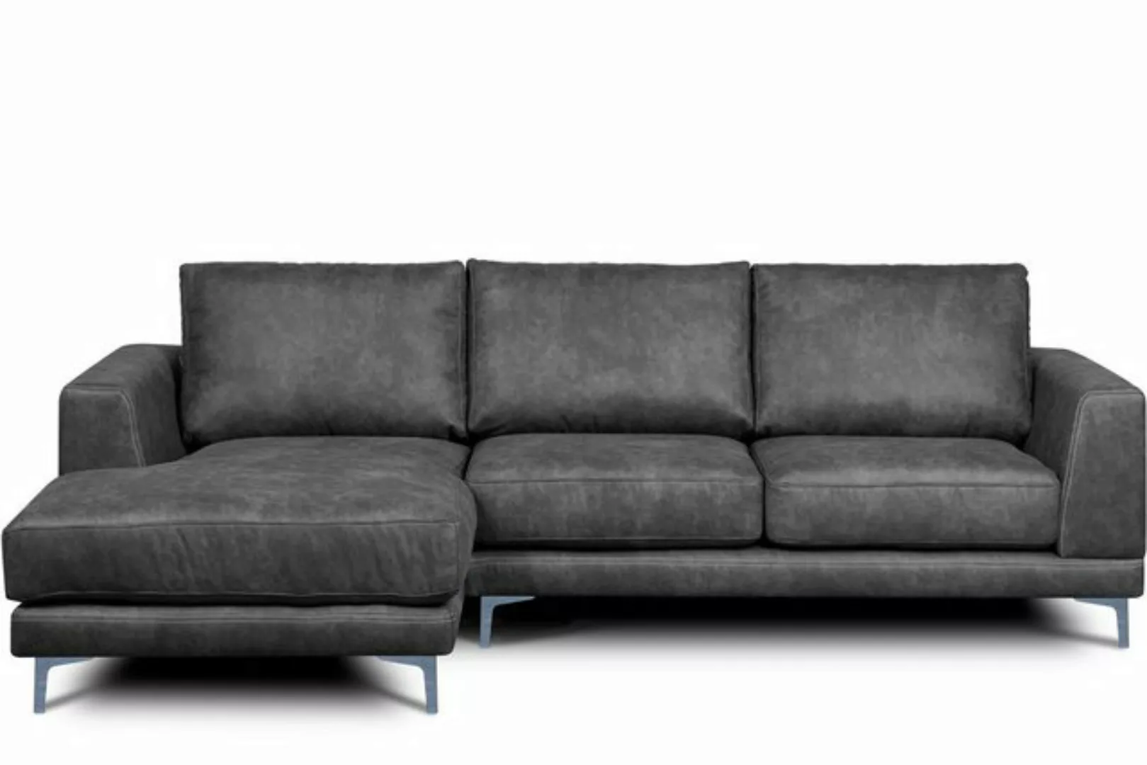 KONSIMO® Ecksofa HOLCO Ecksofa rechts, zeitloses Design, hohe Beine, Öko-Le günstig online kaufen