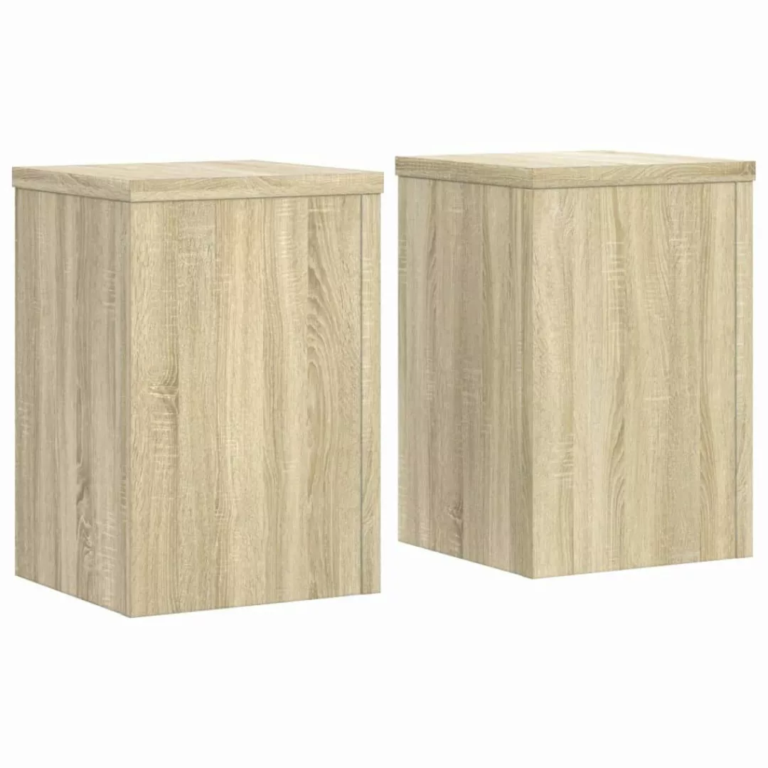 vidaXL Blumenständer Pflanzenständer 2 Stk. Sonoma-Eiche günstig online kaufen