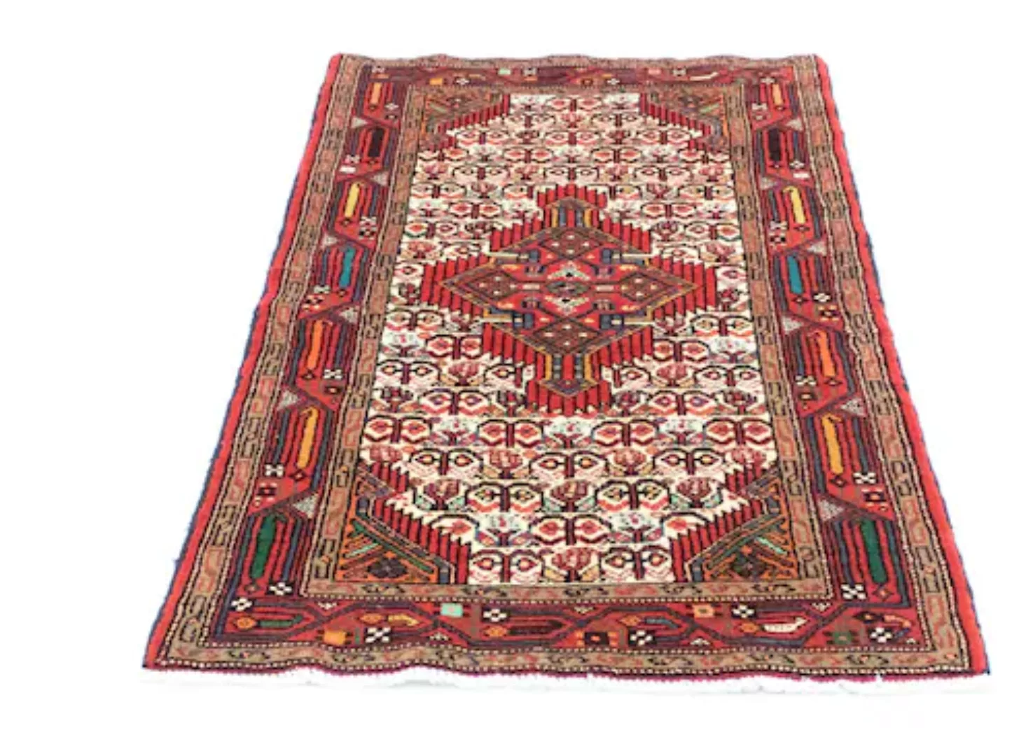 morgenland Wollteppich »Hamadan Teppich handgeknüpft rot«, rechteckig, hand günstig online kaufen