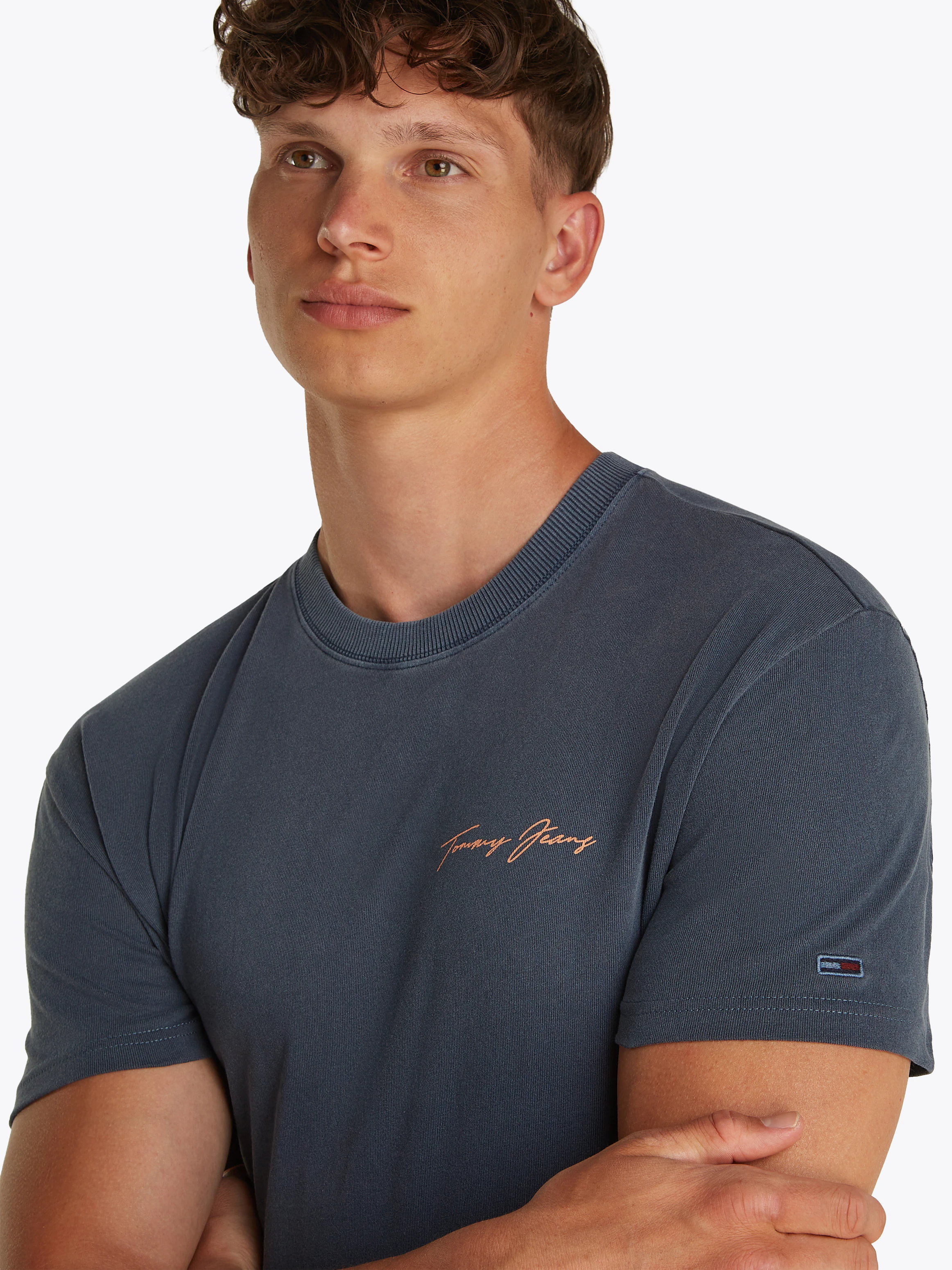 Tommy Jeans T-Shirt "TJM REG SIG SAILING SS TEE EXT", mit großem Rückendruc günstig online kaufen