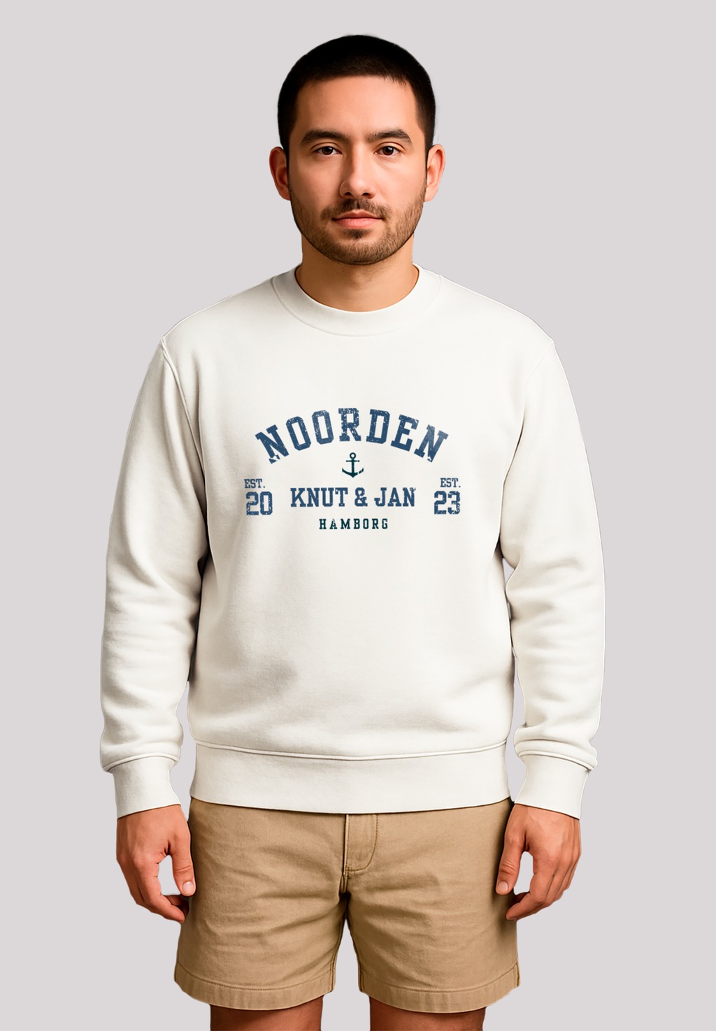 F4NT4STIC Sweatshirt "Knut & Jan Hamburg Noorden Collegiate", Premium Quali günstig online kaufen