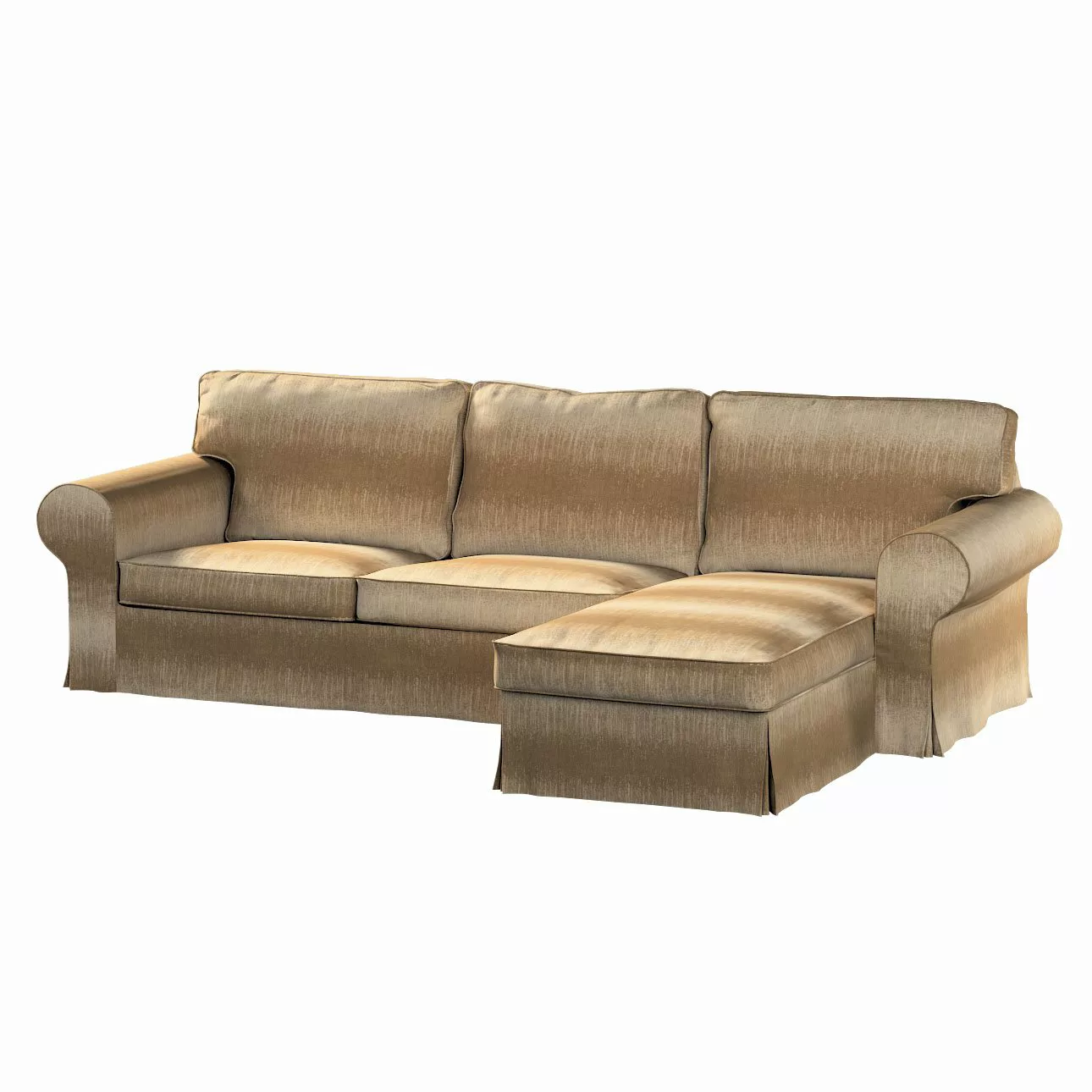 Bezug für Ektorp 2-Sitzer Sofa mit Recamiere, creme-beige, Ektorp 2-Sitzer günstig online kaufen