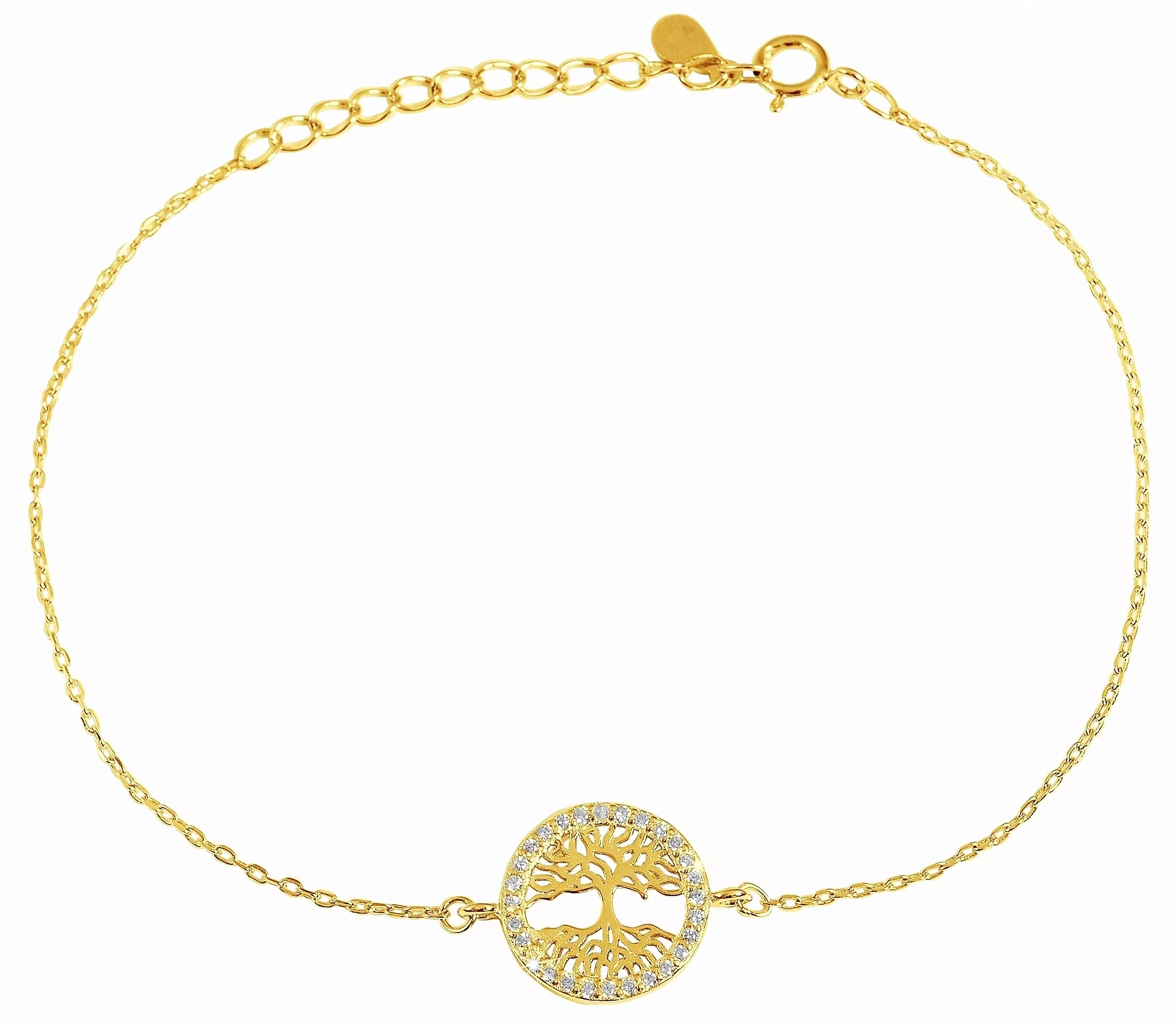 Adelia´s Armband "keine Lebensbaum aus 925 Silber mit Zirkonia 20 cm" günstig online kaufen