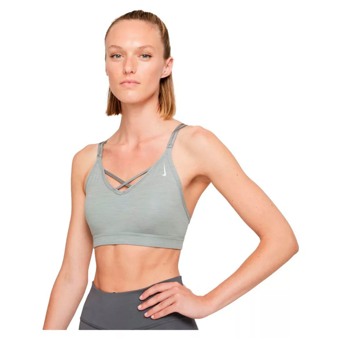Nike Yoga Dri Fit Indy Bh M Particle Grey / Pure / Platinum Tint günstig online kaufen