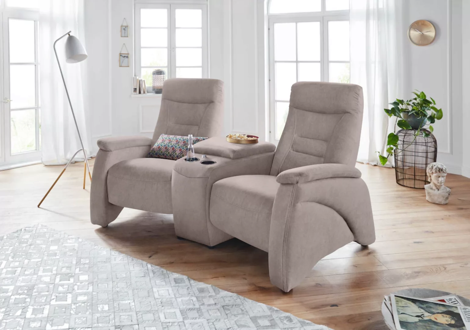 exxpo - sofa fashion 2,5-Sitzer "Ascoli, Kinosofa mit hohem Sitzkomfort, be günstig online kaufen