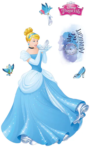 Disney Wandtattoo Aschenputtel Xxl Blau 127 x 200 cm 612430 günstig online kaufen