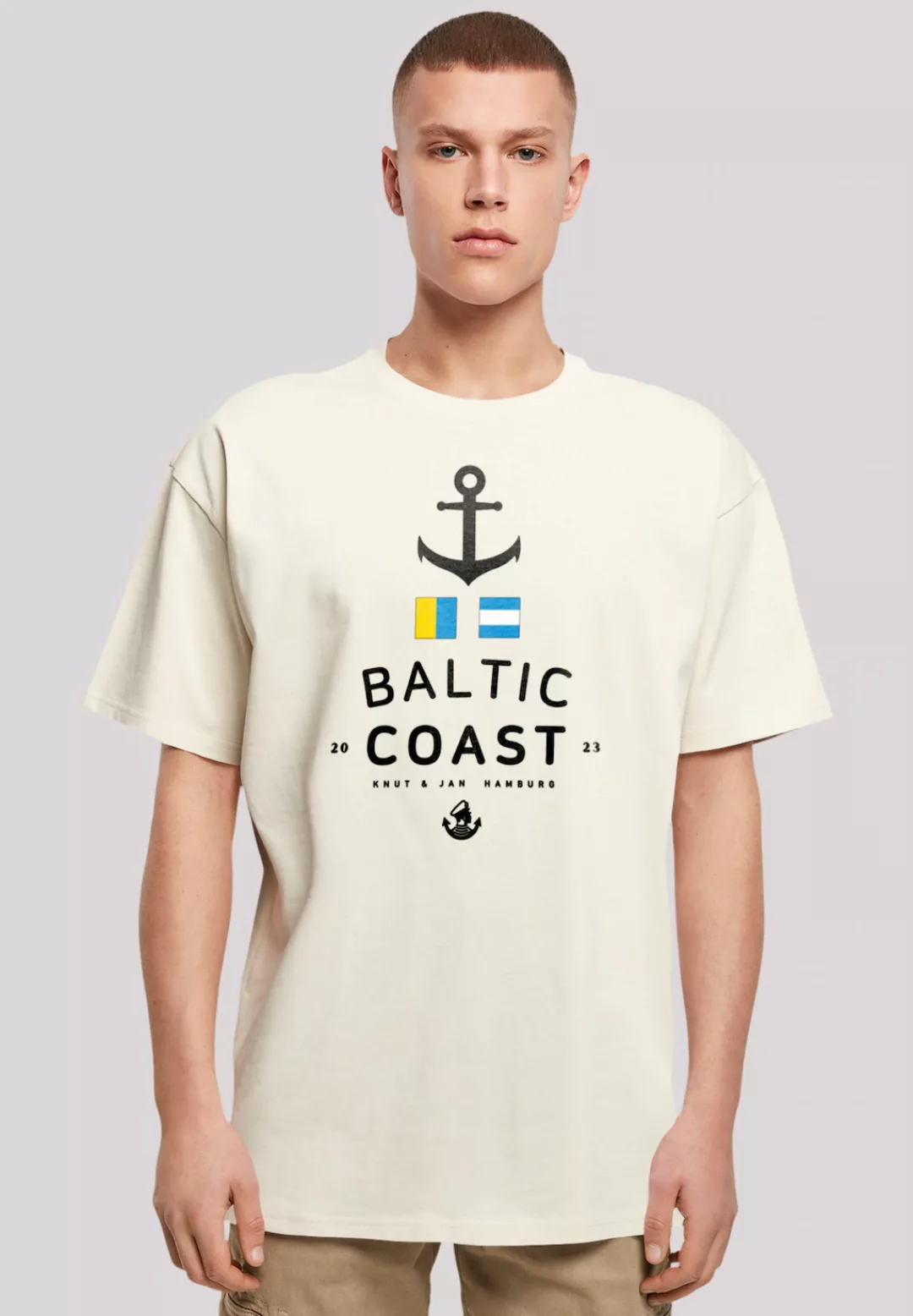 F4NT4STIC T-Shirt "Ostsee Baltic Sea Knut & Jan Hamburg", Print günstig online kaufen