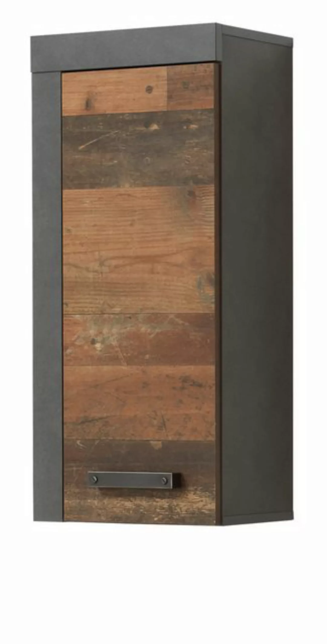 trendteam Hängeschrank Indy (Badschrank in Used Wood mit grau, 36 x79 cm) V günstig online kaufen