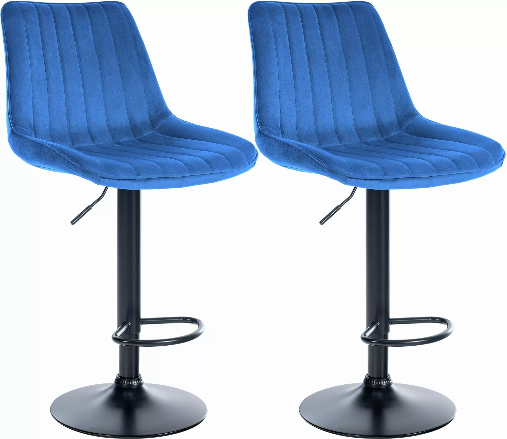 CLP Barhocker Toni Samt (2er Set, günstig online kaufen