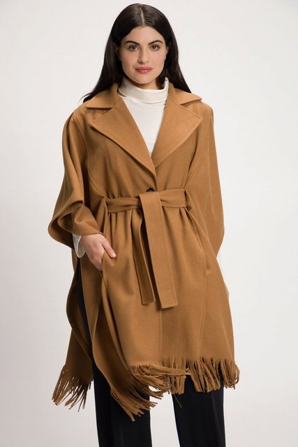 Ulla Popken Cape Poncho-Mantel günstig online kaufen