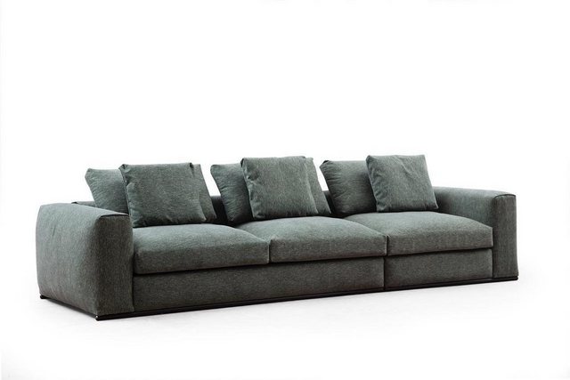 JVmoebel Ecksofa Wohnlandschaft Ecksofa L-Form Holz mit Textil Moderne Couc günstig online kaufen