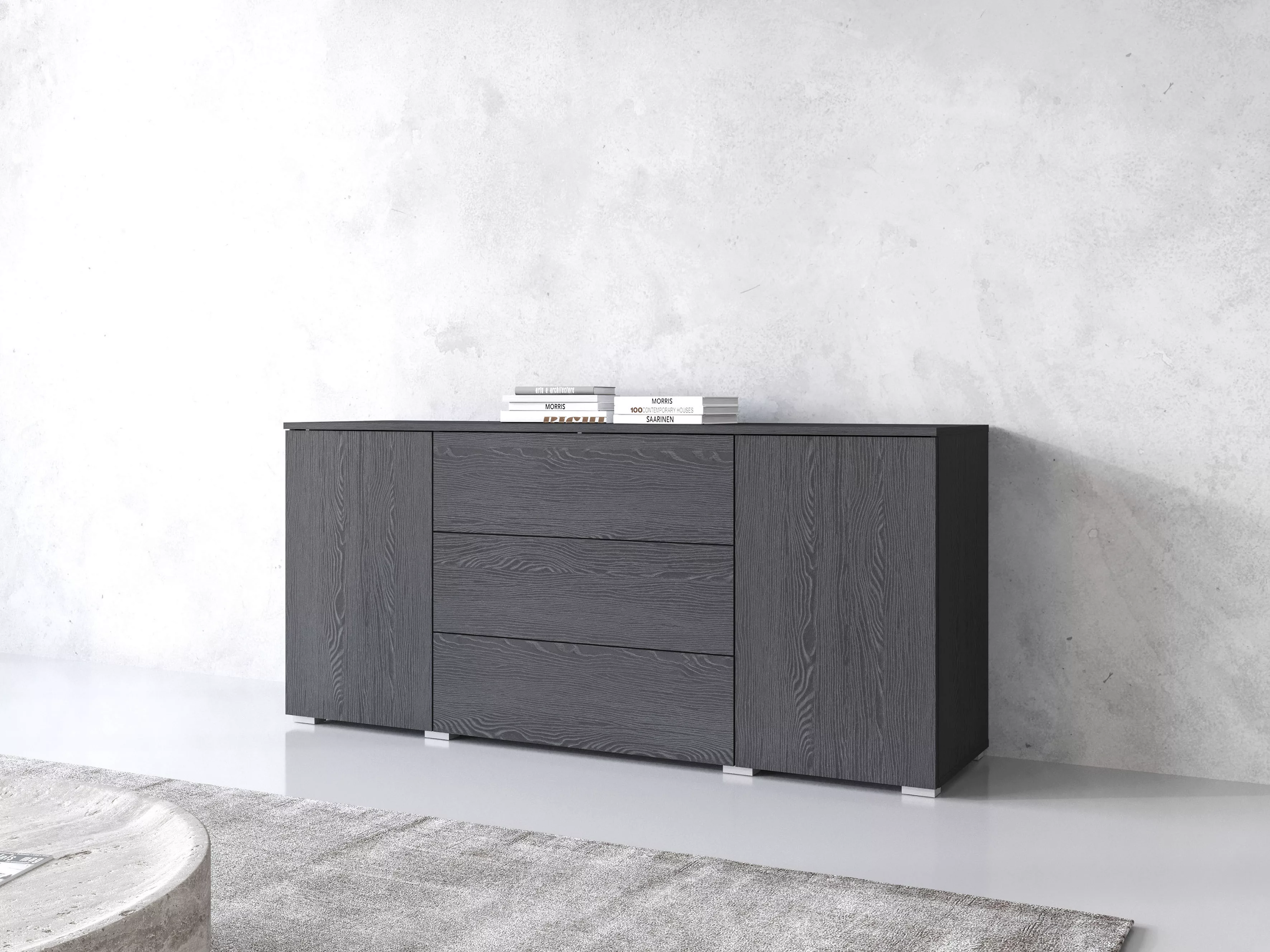 INOSIGN Sideboard "PARIS", (1 St.), Moderne 150cm breite grifflose Kommode, günstig online kaufen