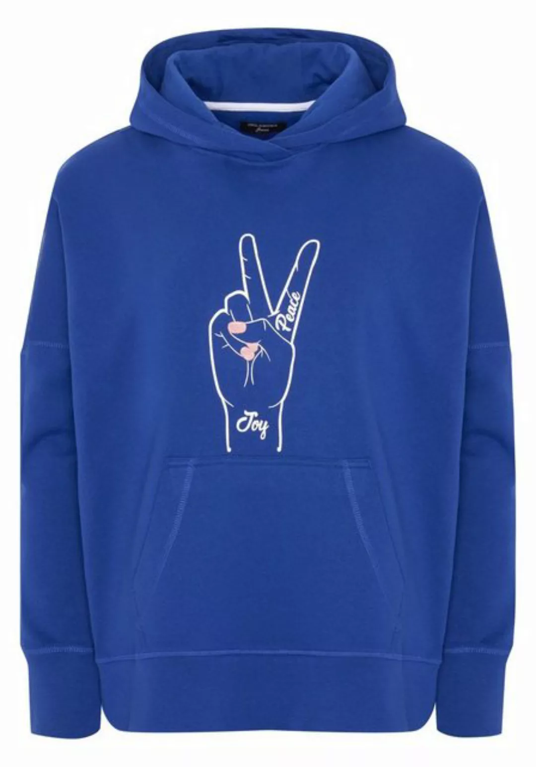 Oklahoma Jeans Kapuzensweatshirt mit Peace-Print günstig online kaufen