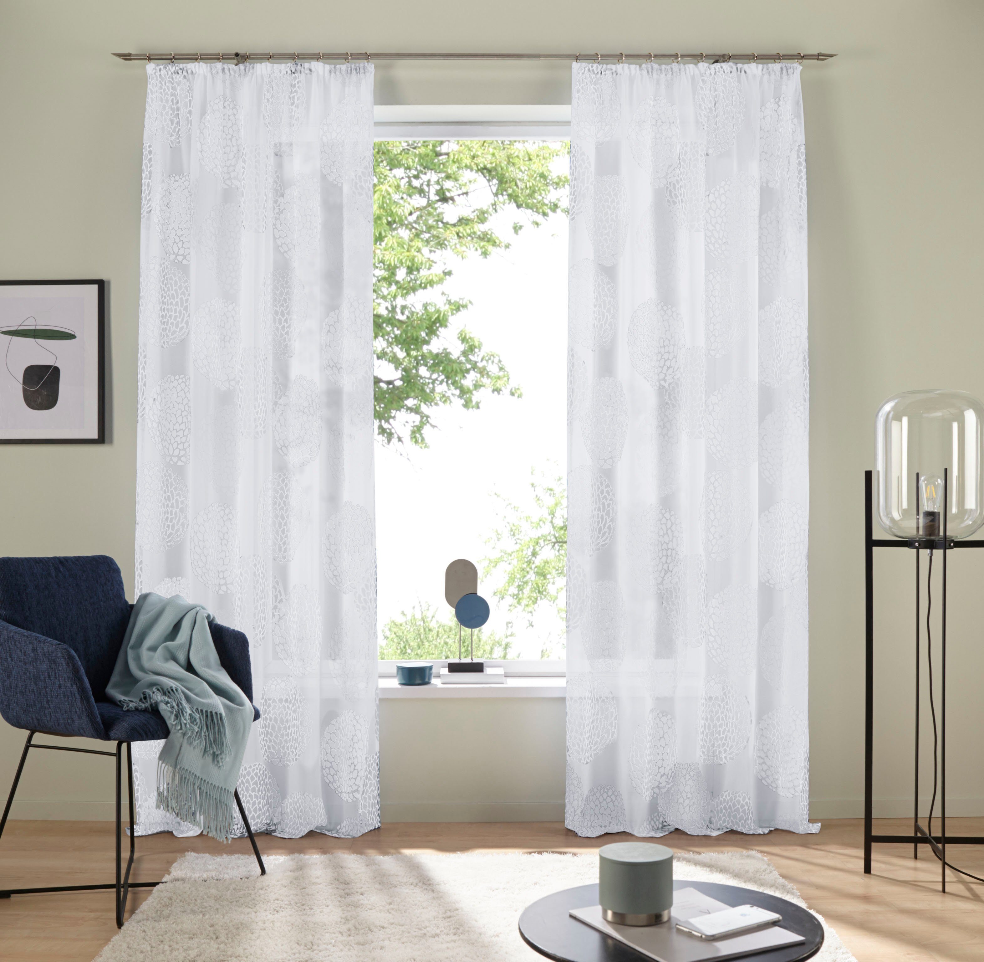 my home Gardine Belem, Kräuselband (1 günstig online kaufen