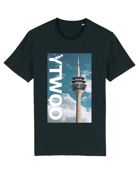 Ytwoo Unisex T-shirt Düsseldorf Ytwoo-logo Rheinturm Himmel Wolken günstig online kaufen