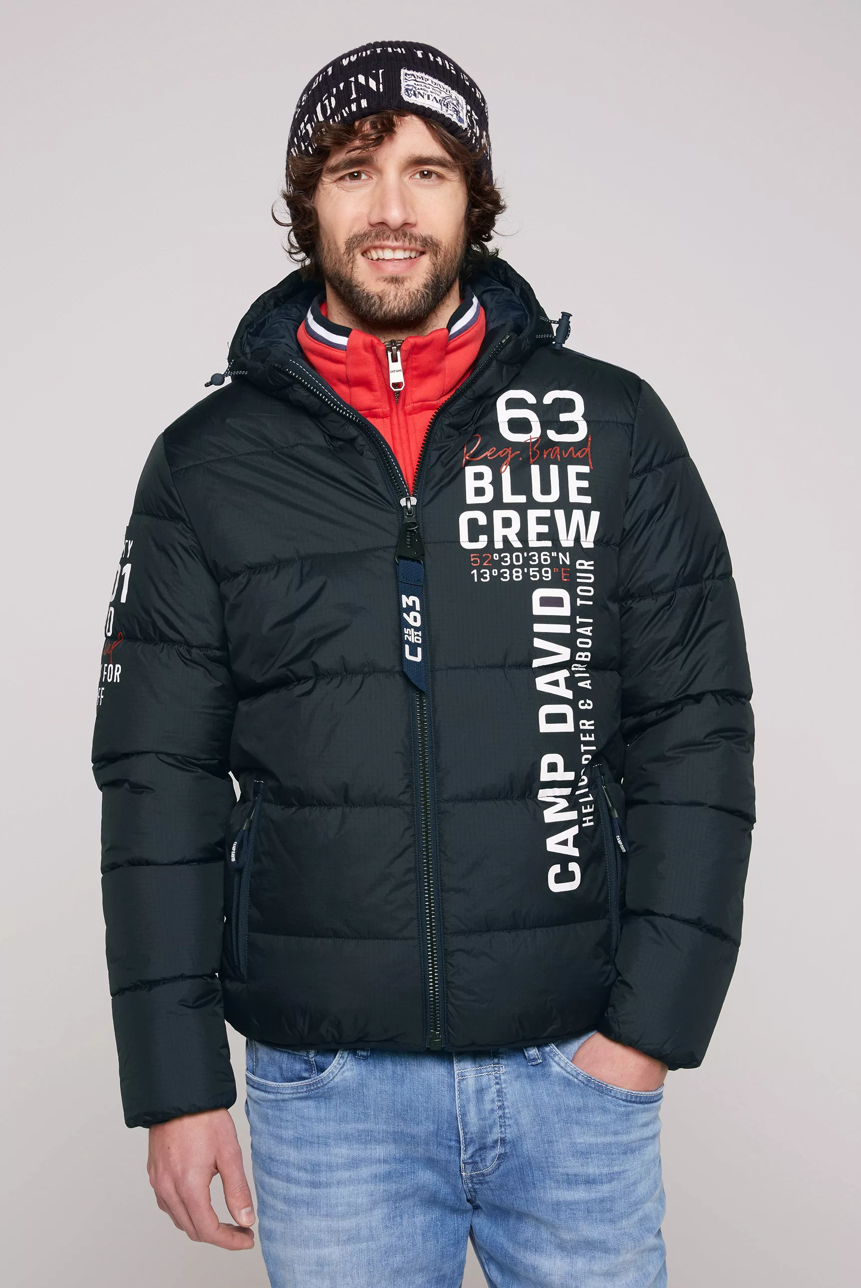 CAMP DAVID Outdoorjacke mit Windbreaker-Bündchen im Ärmel günstig online kaufen