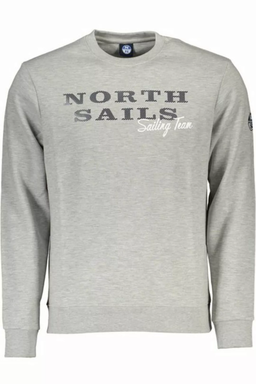 North Sails Sweatshirt Graues Herren-Sweatshirt ohne Reißverschluss – günstig online kaufen