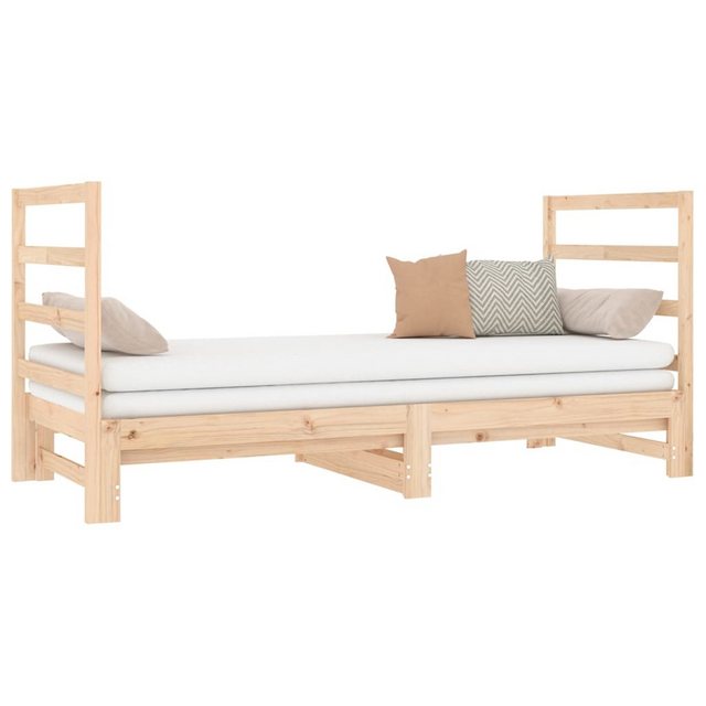 vidaXL Gästebett Gästebett Tagesbett Ausziehbar 2x90x190 cm Massivholz Kief günstig online kaufen