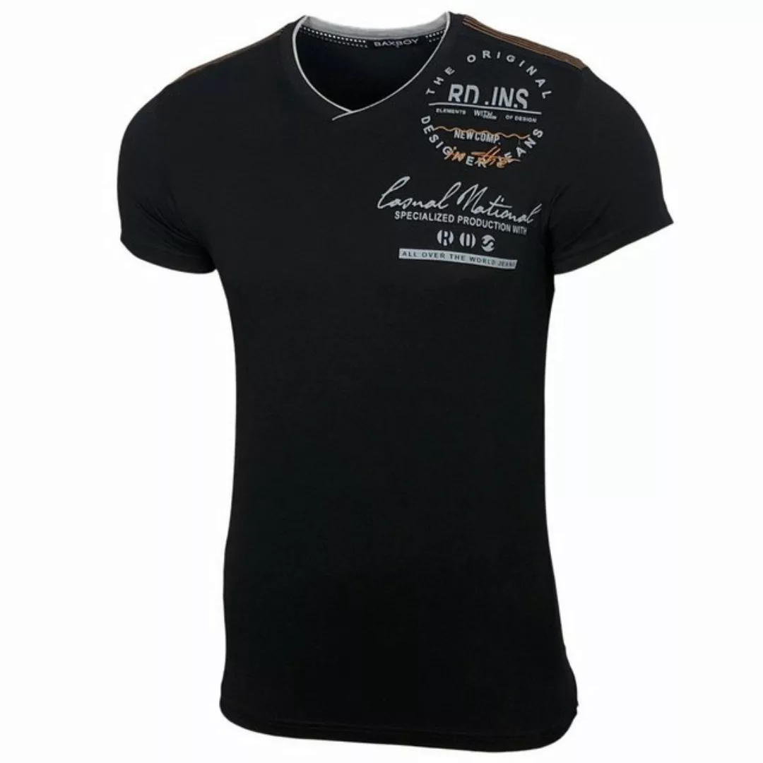 Baxboy T-Shirt Rundhals Vintage Kurzarm T-Shirt 1930 günstig online kaufen