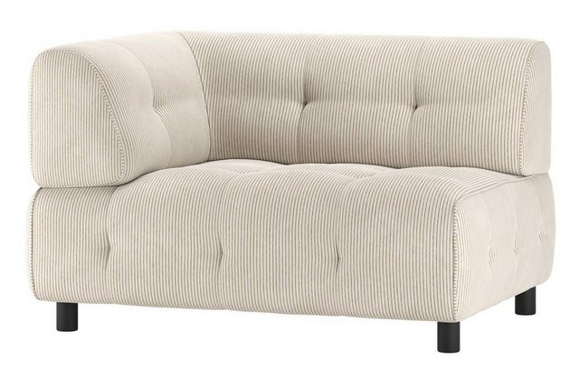 WOOOD Sofa Louis aus Rippstoff Links günstig online kaufen