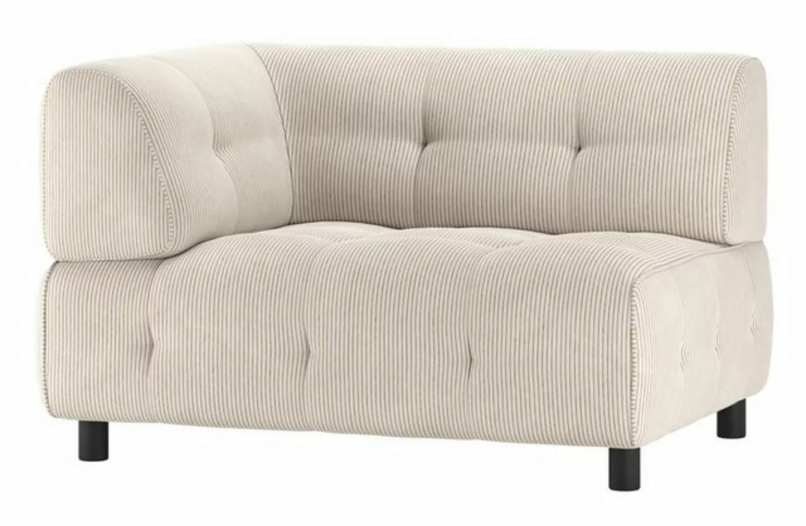 WOOOD Sofa Louis aus Rippstoff Links günstig online kaufen