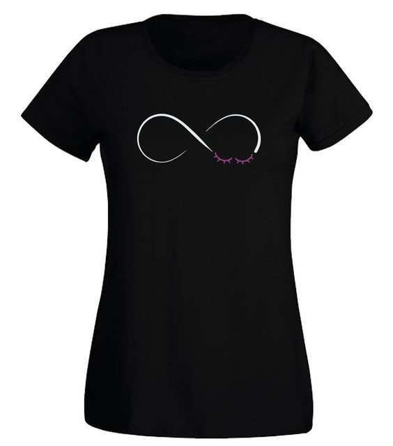 G-graphics T-Shirt Damen T-Shirt - Infinity Lashes Slim-fit-Shirt, mit Fron günstig online kaufen