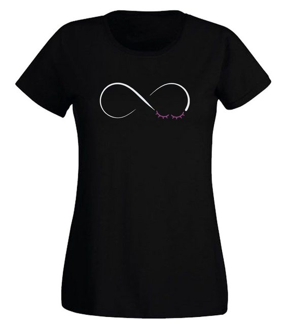 G-graphics T-Shirt Damen T-Shirt - Infinity Lashes mit trendigem Frontprint günstig online kaufen