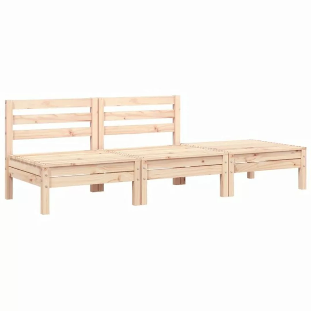 vidaXL Sofa, Gartensofa 3-Sitzer Massivholz Kiefer günstig online kaufen