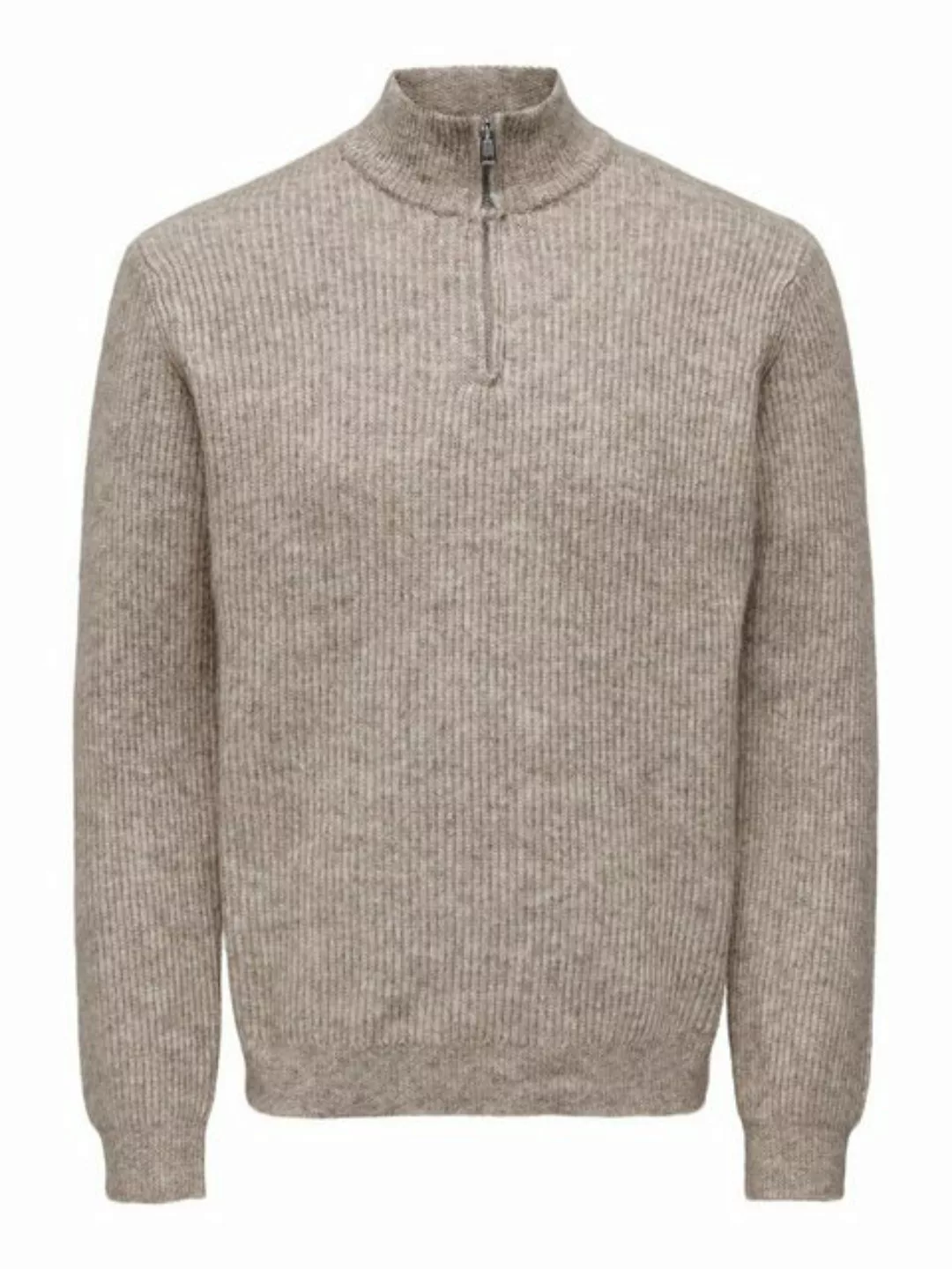 ONLY & SONS Strickpullover Strickpullover Stehkragen Reißverschluss Regular günstig online kaufen