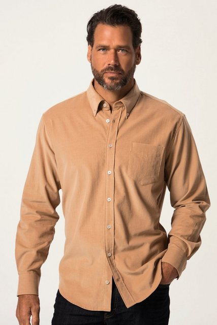 JP1880 Businesshemd Cordhemd Langarm Buttondown-Kragen Modern Fit günstig online kaufen