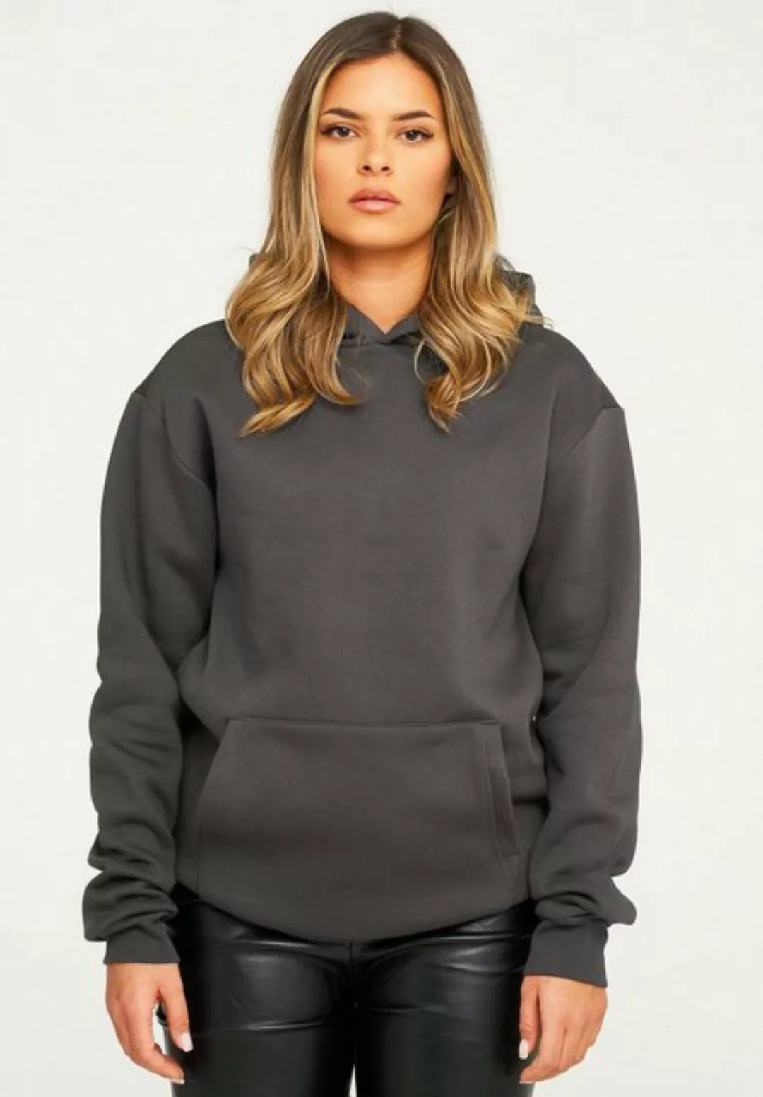 behype Hoodie BHPERTH Damen Basic Oversized Kapuzensweatshirt Raglan Kapuze günstig online kaufen