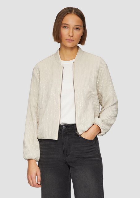 s.Oliver Jackenblazer Blouson mit Pailletten Pailletten günstig online kaufen