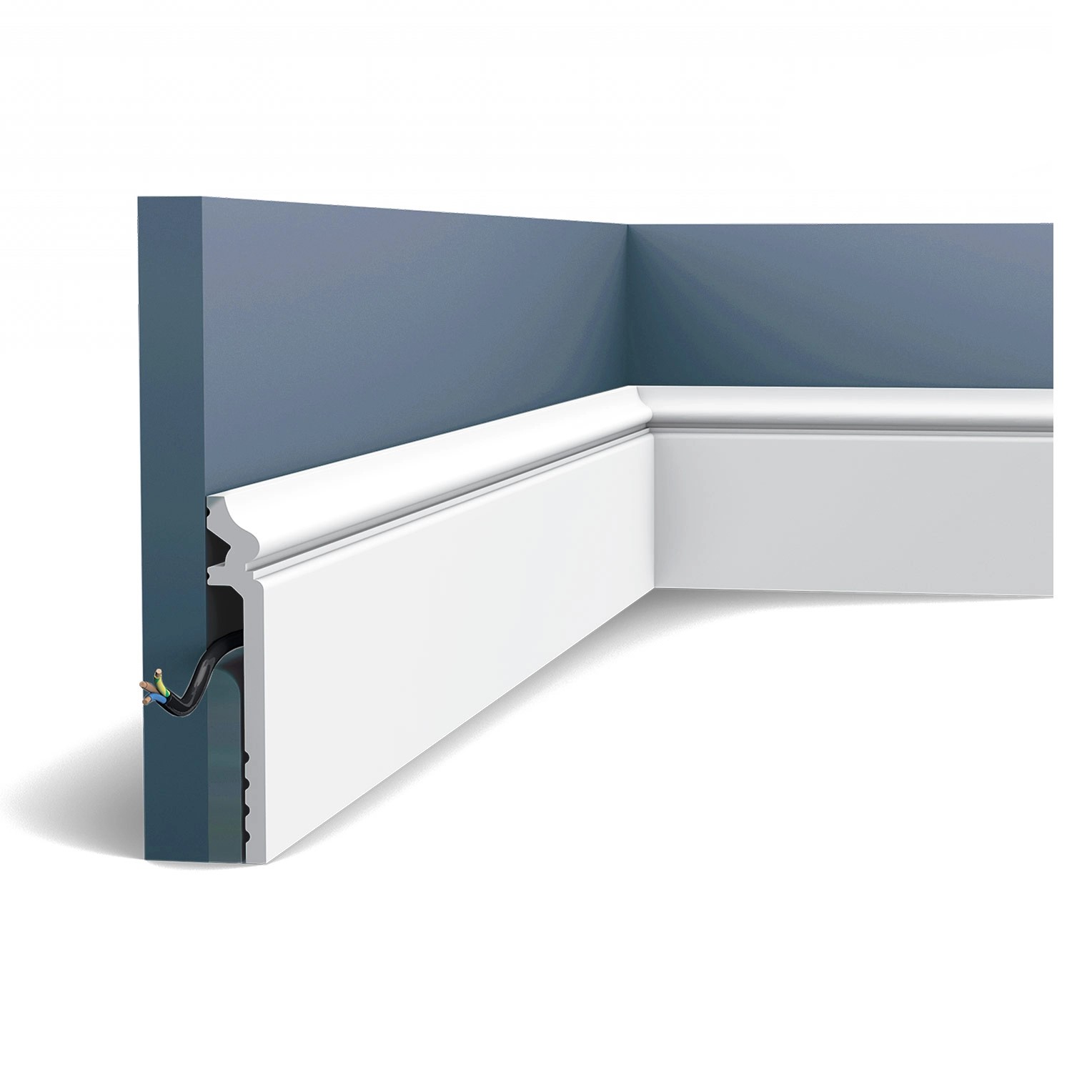 ORAC DECOR SX186 LUXXUS CONTOUR Sockelleiste Zierleiste Stuckleiste 2 m 200 günstig online kaufen