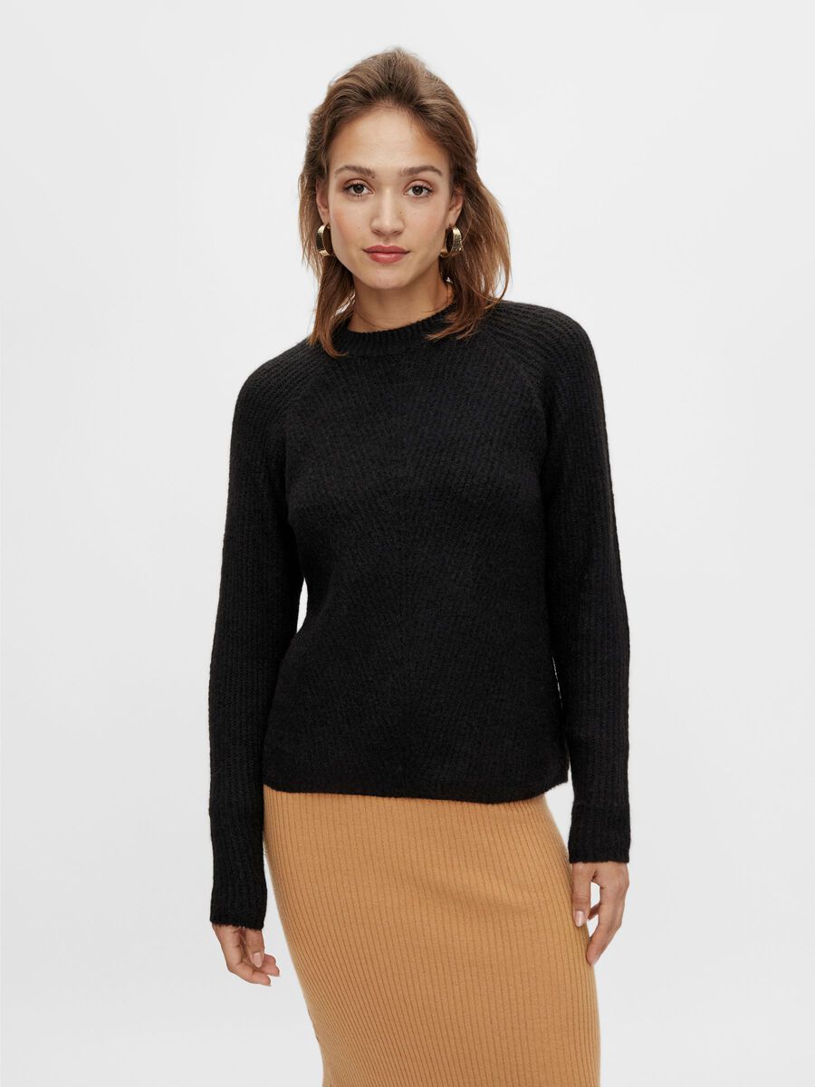 Yas Alva O-ausschnitt Pullover XS Black günstig online kaufen