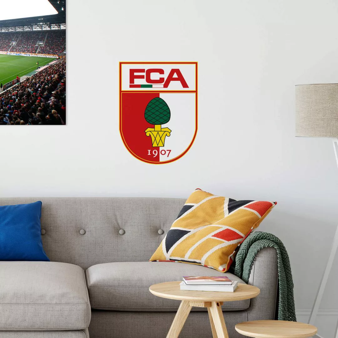 Wall-Art Wandtattoo "Fußball FC Augsburg Logo", (1 St.) günstig online kaufen