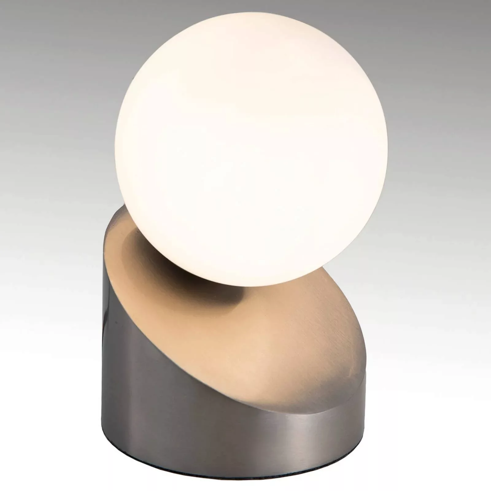 Tischleuchte, Betonoptik mit Touchschalter - grau - 16 cm - Lampen & Leucht günstig online kaufen